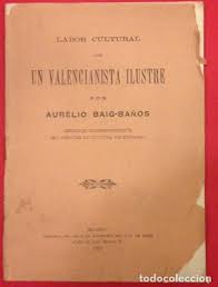 Imagen de portada del libro Labor cultural de un valencianista ilustre