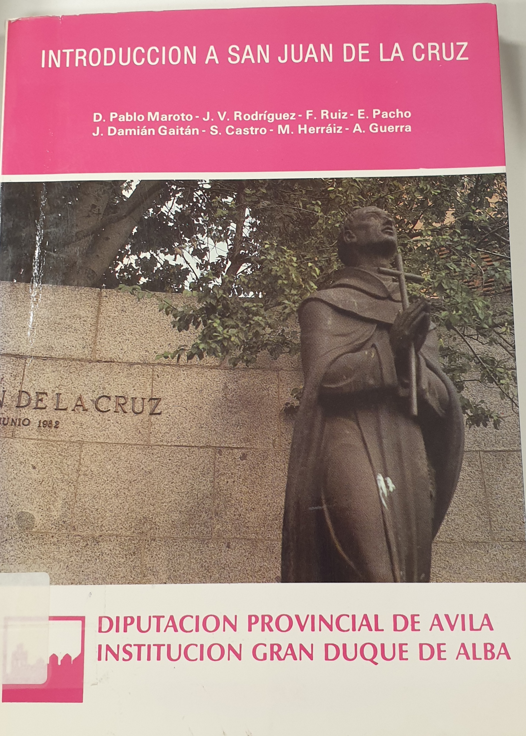 Imagen de portada del libro Introducción a San Juan de la Cruz
