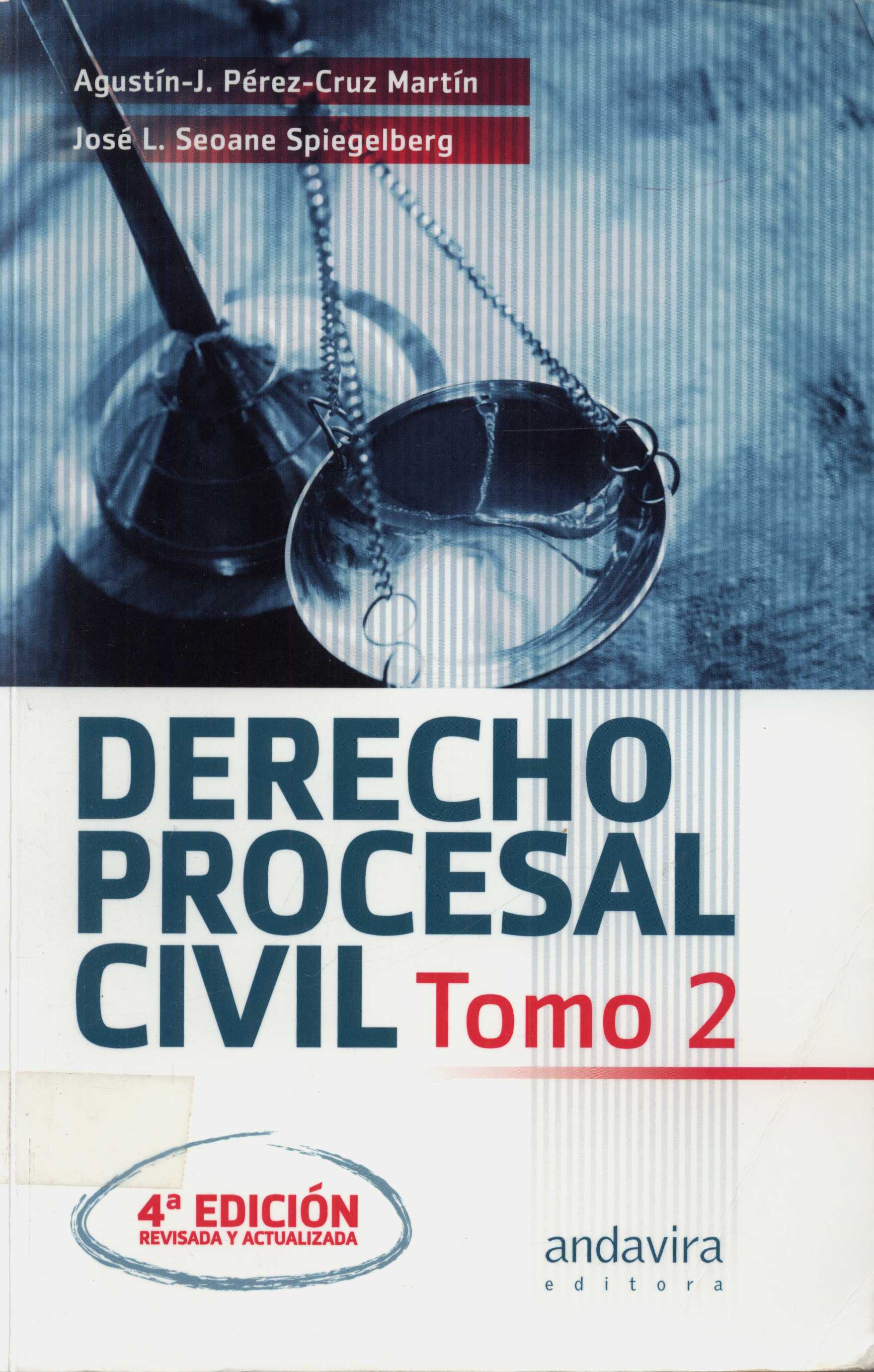 Imagen de portada del libro Derecho procesal civil