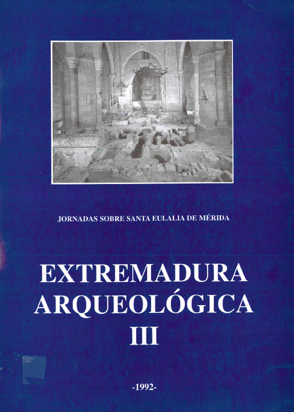 Imagen de portada del libro Extremadura arqueológica III