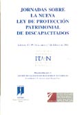 Imagen de portada del libro Jornadas sobre la nueva Ley de protección patrimonial de discapacitados : Valencia, 12,19, 26 de enero y 3 de febrero de 2004
