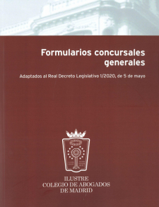 Imagen de portada del libro Formularios concursales generales.
