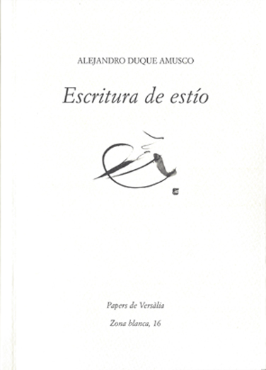 Imagen de portada del libro Escritura de estío