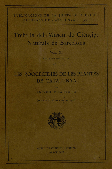 Imagen de portada del libro Les zoocecídies de les plantes de Catalunya