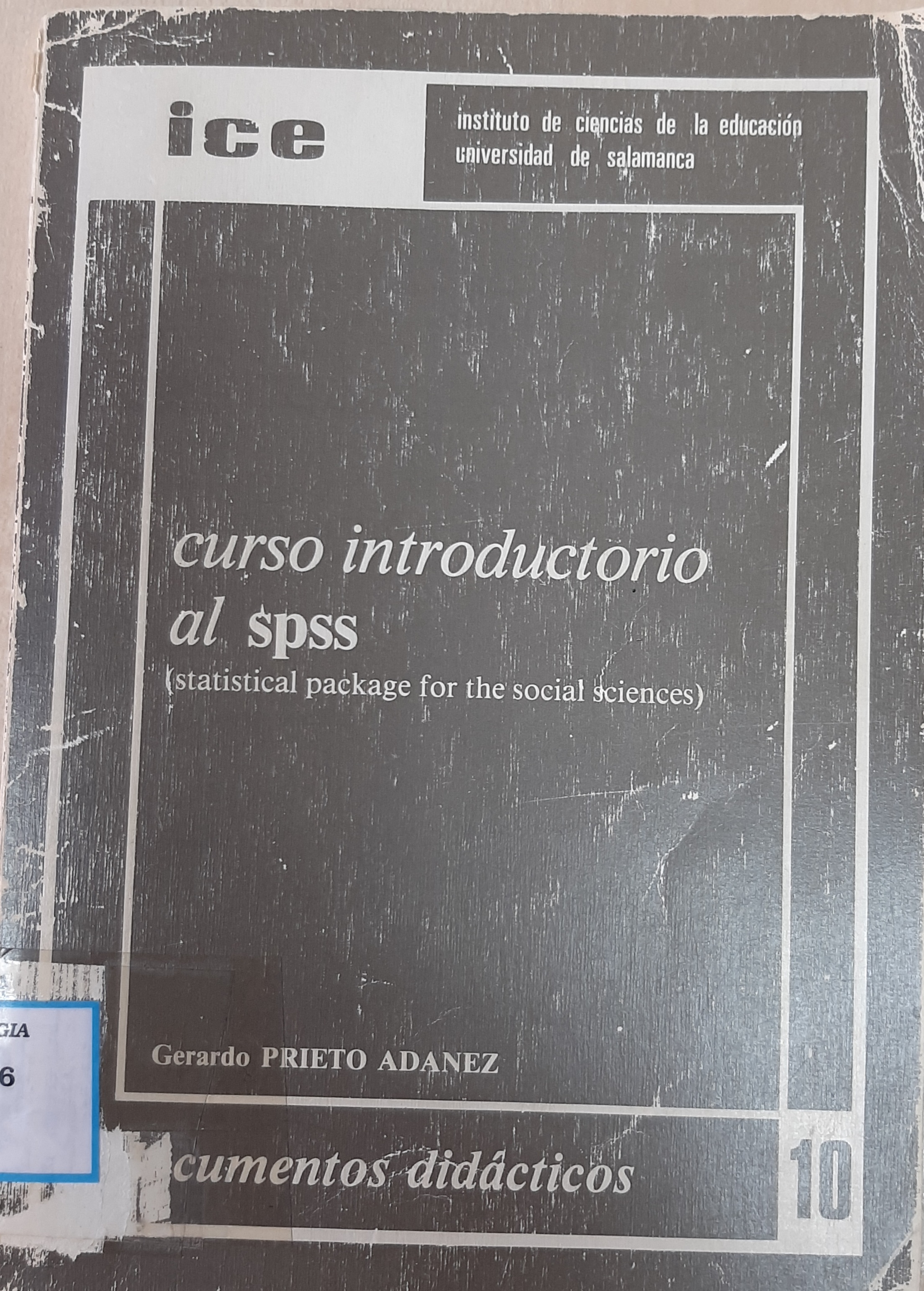 Imagen de portada del libro Curso introductorio al SPSS