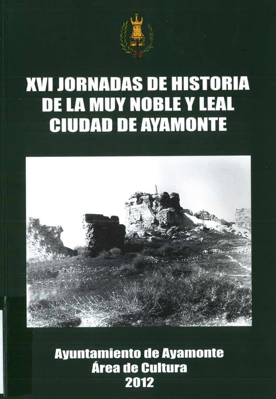 Imagen de portada del libro XVI Jornadas de Historia de Ayamonte
