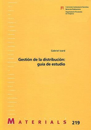 Imagen de portada del libro Gestión de la distribución