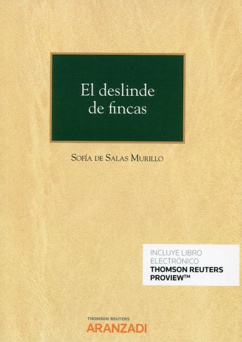 Imagen de portada del libro El deslinde de fincas