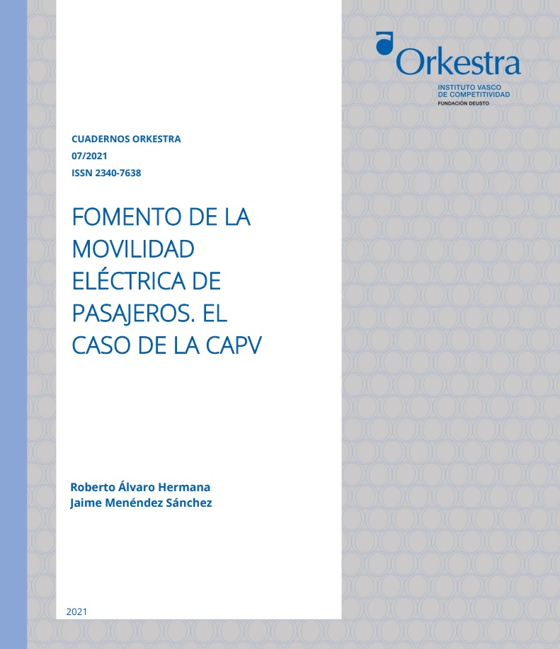 Imagen de portada del libro Fomento de la movilidad eléctrica de pasajeros