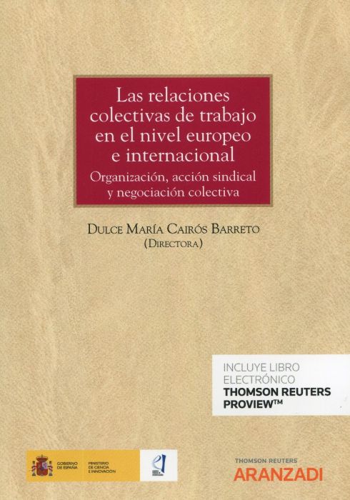 Imagen de portada del libro Las relaciones colectivas de trabajo en el nivel europeo e internacional