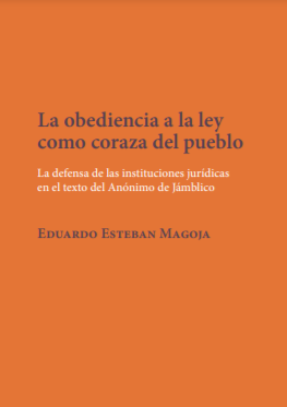 Imagen de portada del libro La obediencia a la ley como coraza del pueblo