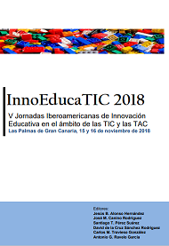 Imagen de portada del libro V Jornadas Iberoamericanas de Innovación Educativa en el ámbito de las TIC y las TAC
