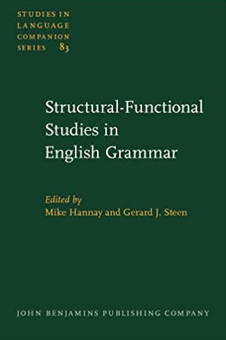Imagen de portada del libro Structural-functional studies in English grammar