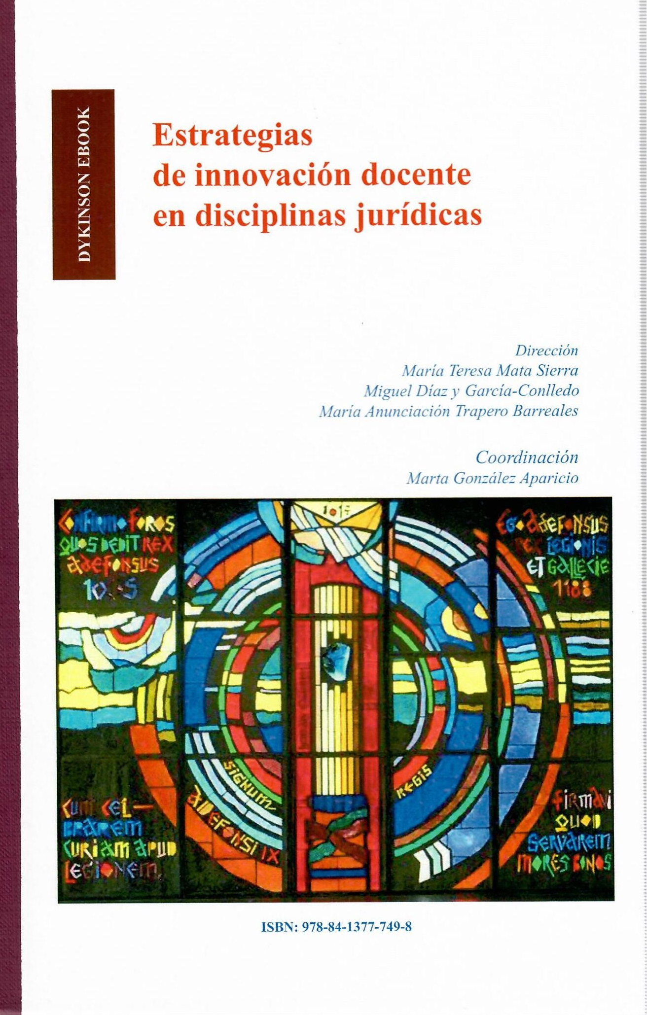 Imagen de portada del libro Estrategias de innovación docente en disciplinas jurídicas