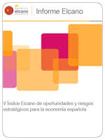 Imagen de portada del libro V Indice Elcano de oportunidades y riesgos estratégicos para la economía española
