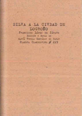 Imagen de portada del libro Silva a la ciudad de Logroño