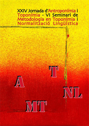 Imagen de portada del libro XXIV Jornada d’Antroponímia i Toponímia