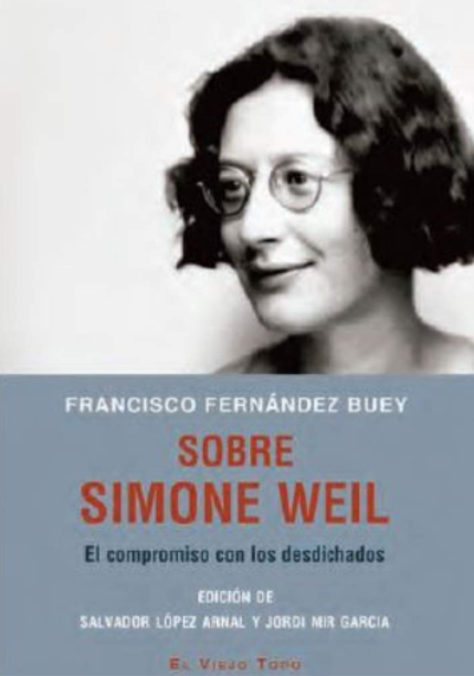 Imagen de portada del libro Sobre Simone Weil