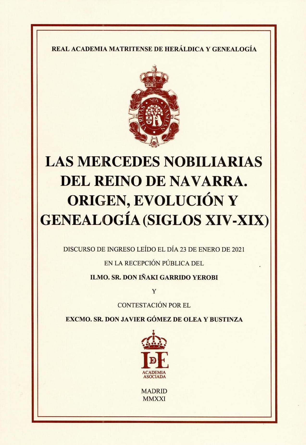 Imagen de portada del libro Las mercedes nobiliarias del Reino de Navarra