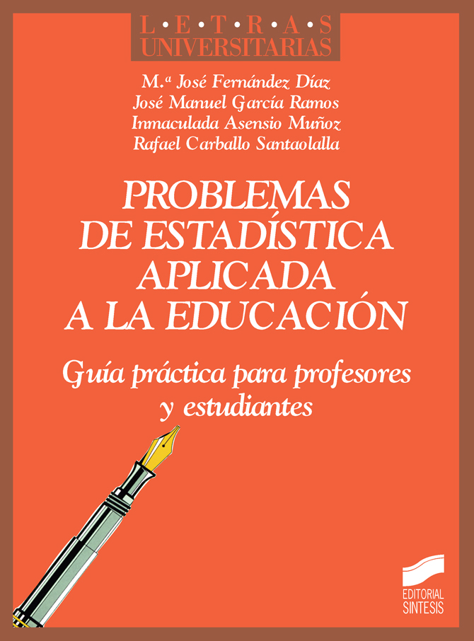 Imagen de portada del libro Problemas de estadística aplicada a la educación