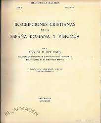 Imagen de portada del libro Inscripciones cristianas de la España romana y visigoda