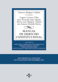 Imagen de portada del libro Manual de derecho constitucional