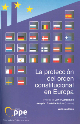 Imagen de portada del libro La protección del orden constitucional en Europa