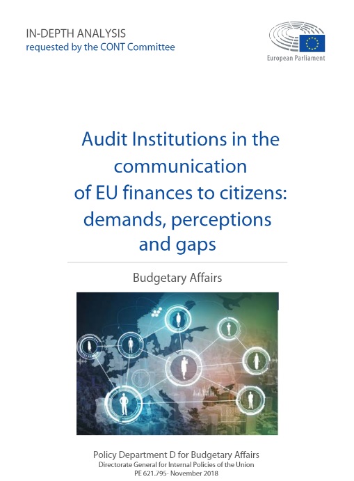 Imagen de portada del libro Audit institutions in the communication of EU finances to citizens