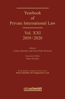 Imagen de portada del libro Yearbook of Private International Law