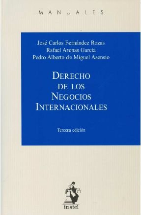 Imagen de portada del libro Derecho de los negocios internacionales