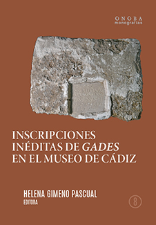 Imagen de portada del libro Inscripciones inéditas de Gades en el Museo de Cádiz