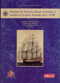 Imagen de portada del libro Estudios de historia naval. Actitudes y medios en la Real Armada del s. XVIII