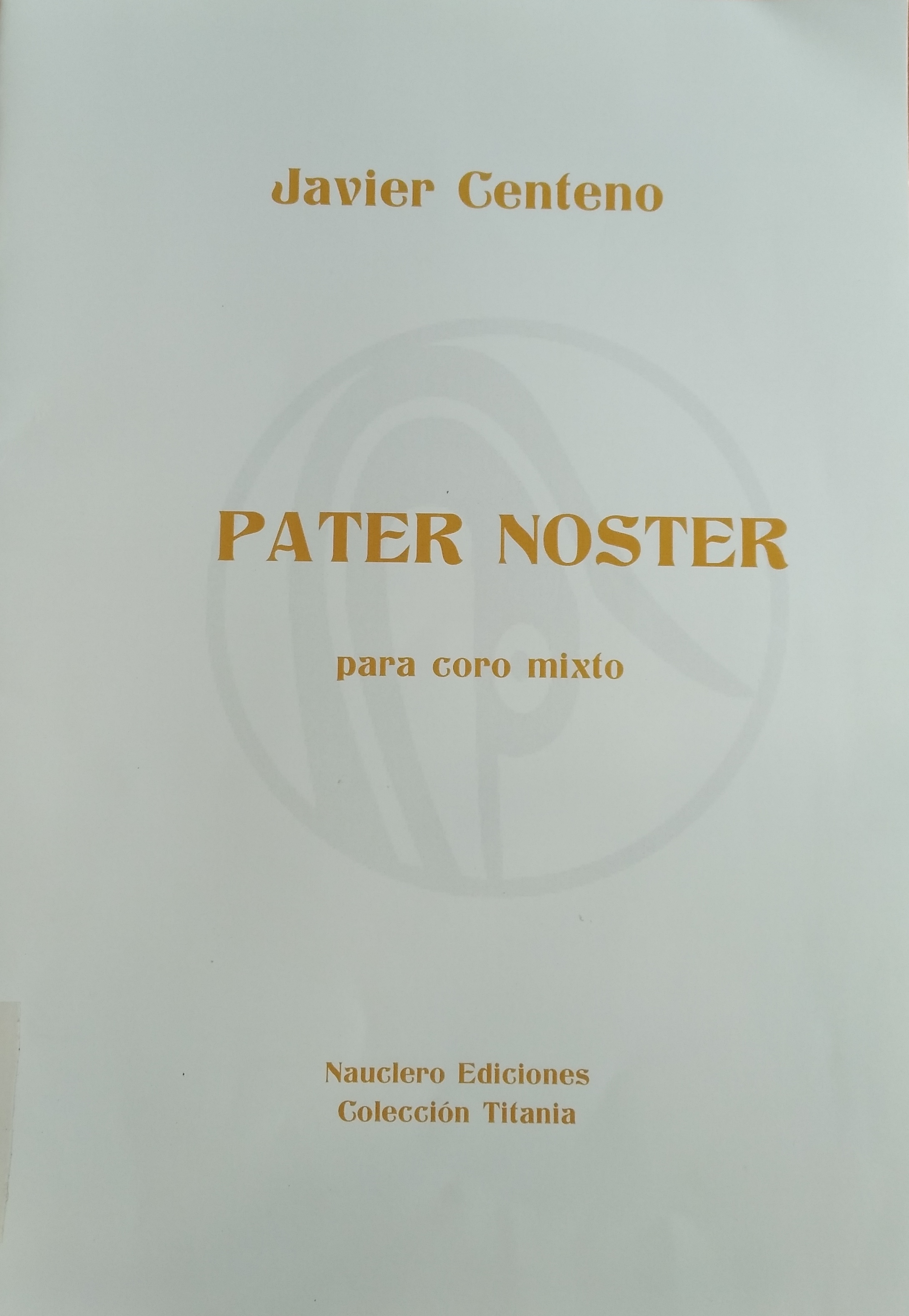Imagen de portada del libro Pater noster