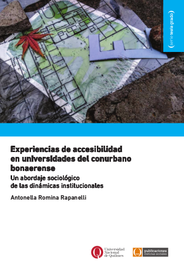 Imagen de portada del libro Experiencias de accesibilidad en universidades del conurbano bonaerense