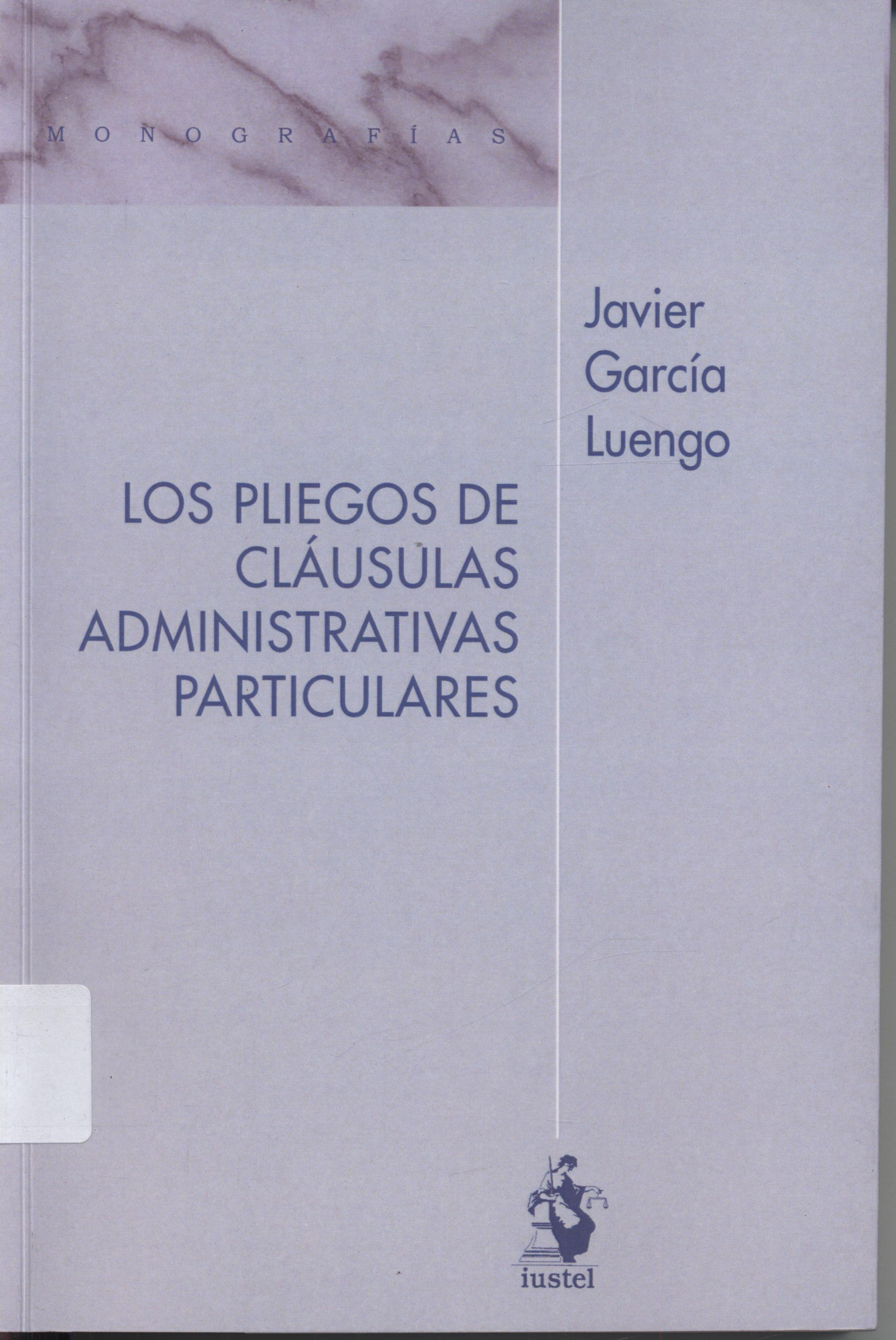 Imagen de portada del libro Los pliegos de cláusulas administrativas particulares
