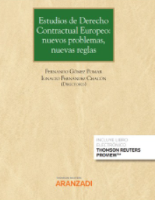 Imagen de portada del libro Estudios de derecho contractual europeo