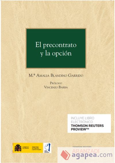 Imagen de portada del libro El precontrato y la opción