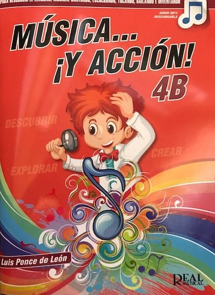 Imagen de portada del libro Música... ¡Y acción! 4B