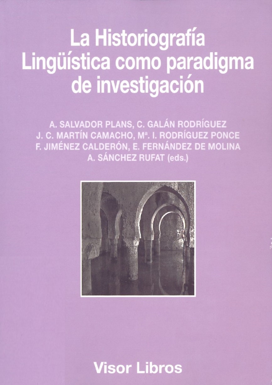 Imagen de portada del libro La historiografía lingüística como paradigma de investigación