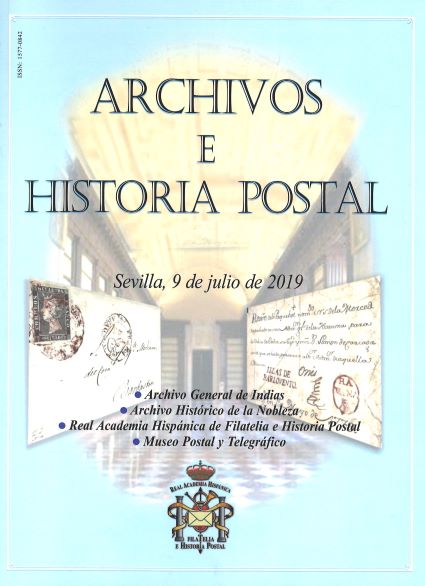 Imagen de portada del libro Archivos e historia postal. Sevilla, 9 de julio de 2019