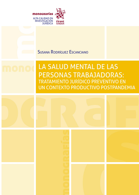 Imagen de portada del libro La salud mental de las personas trabajadoras