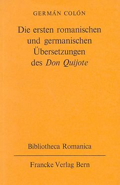 Imagen de portada del libro Die Ersten romanischen und germanischen Übersetzungen des Don Quijote