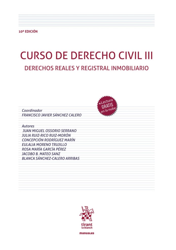 Imagen de portada del libro Curso de derecho civil III.