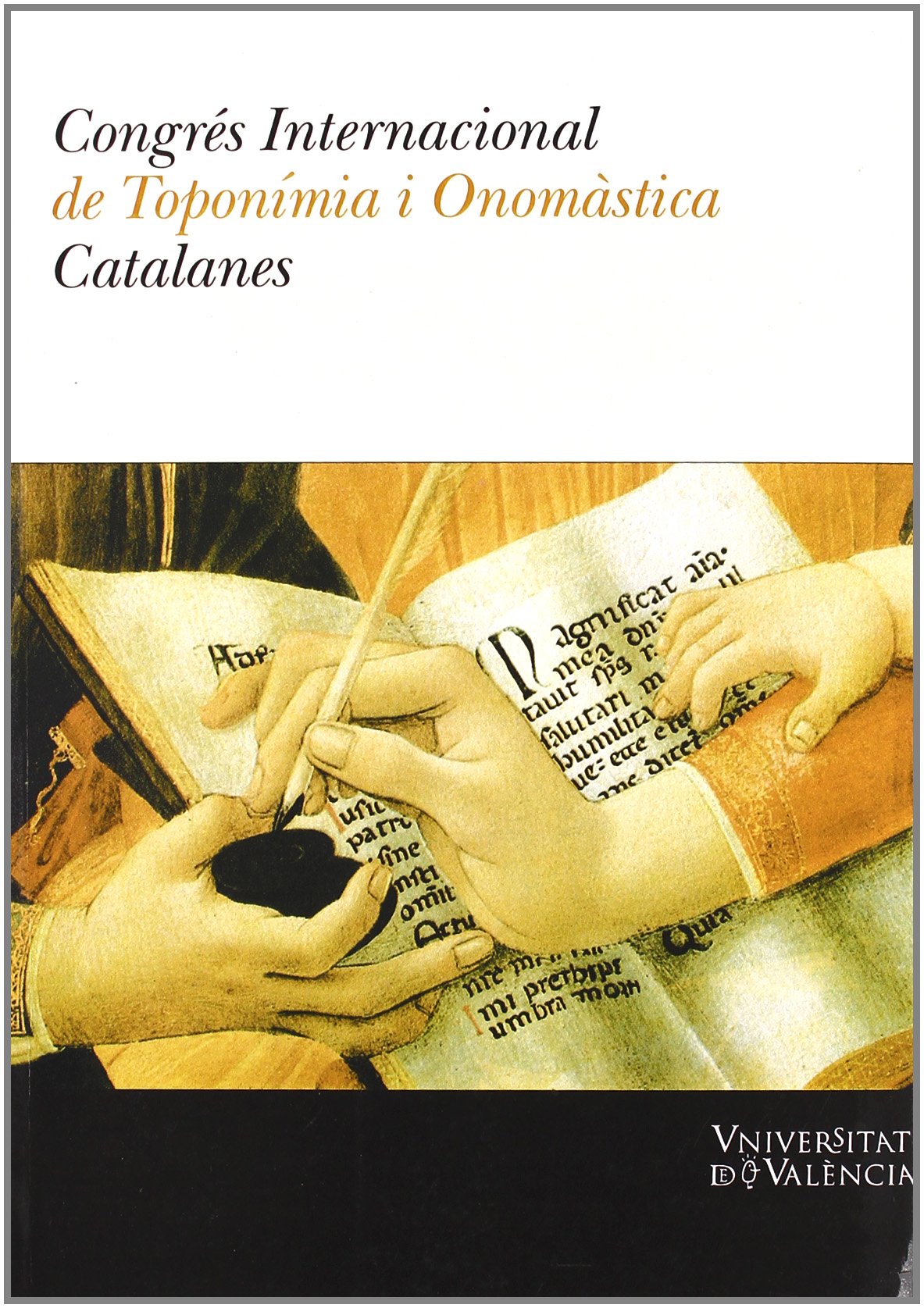 Imagen de portada del libro Congrés Internacional de Toponímia i Onomàstica Catalanes
