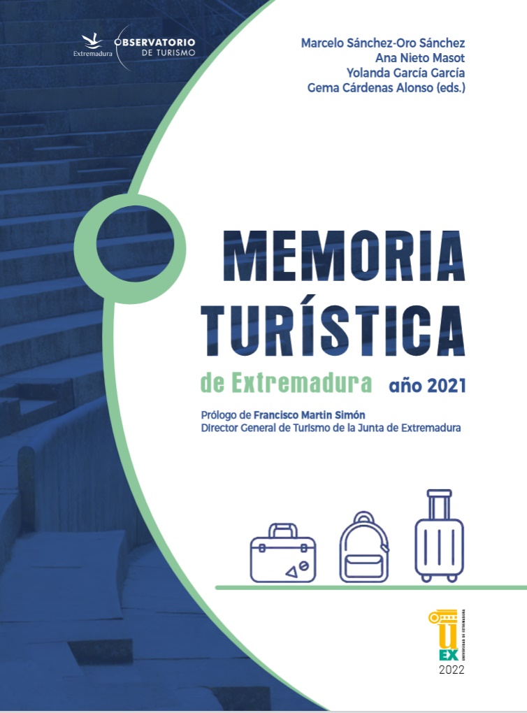 Imagen de portada del libro Memoria turística de Extremadura año 2021
