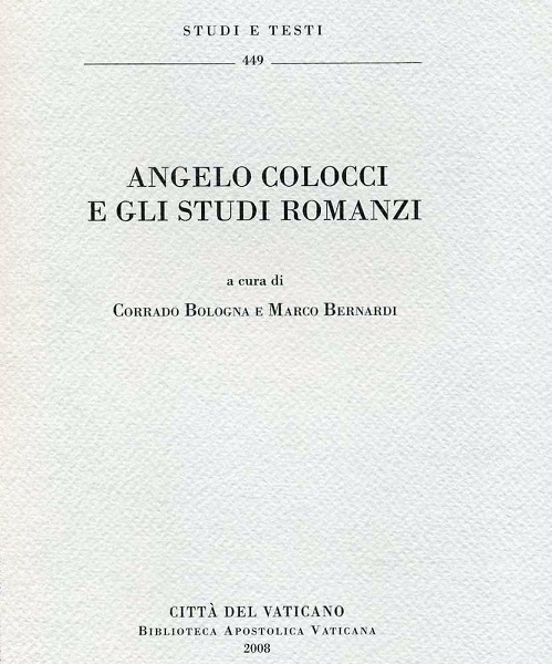Imagen de portada del libro Angelo Colocci e gli studi romanzi