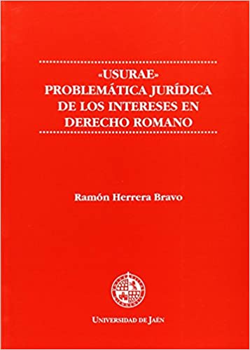 Imagen de portada del libro "Usurae", problemática jurídica de los intereses en Derecho romano