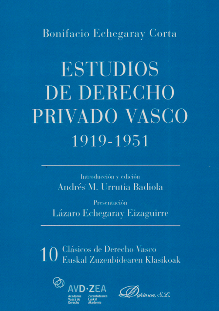 Imagen de portada del libro Estudios de Derecho privado vasco