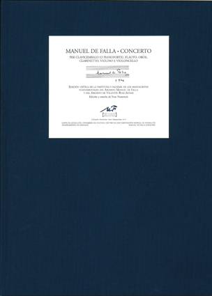 Imagen de portada del libro Concerto per clavicembalo (o pianoforte), flauto, oboe, clarinetto, violino e violoncello