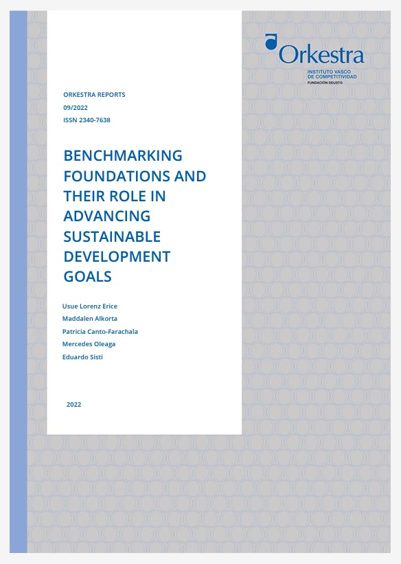 Imagen de portada del libro Benchmarking foundations and their role in advancing sustainable development goals